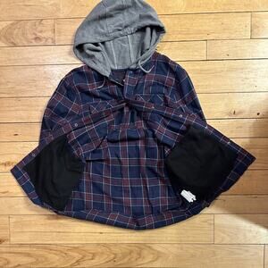 L Vans Hooded Flannel